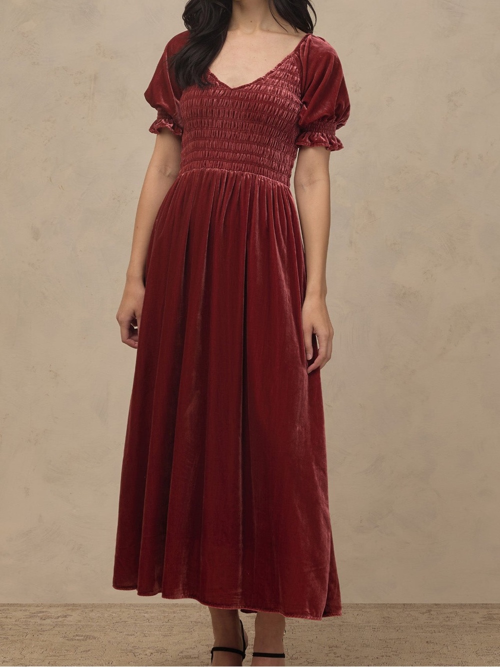 Noralee - Women’s Adele Dress in Ruby (Medium)